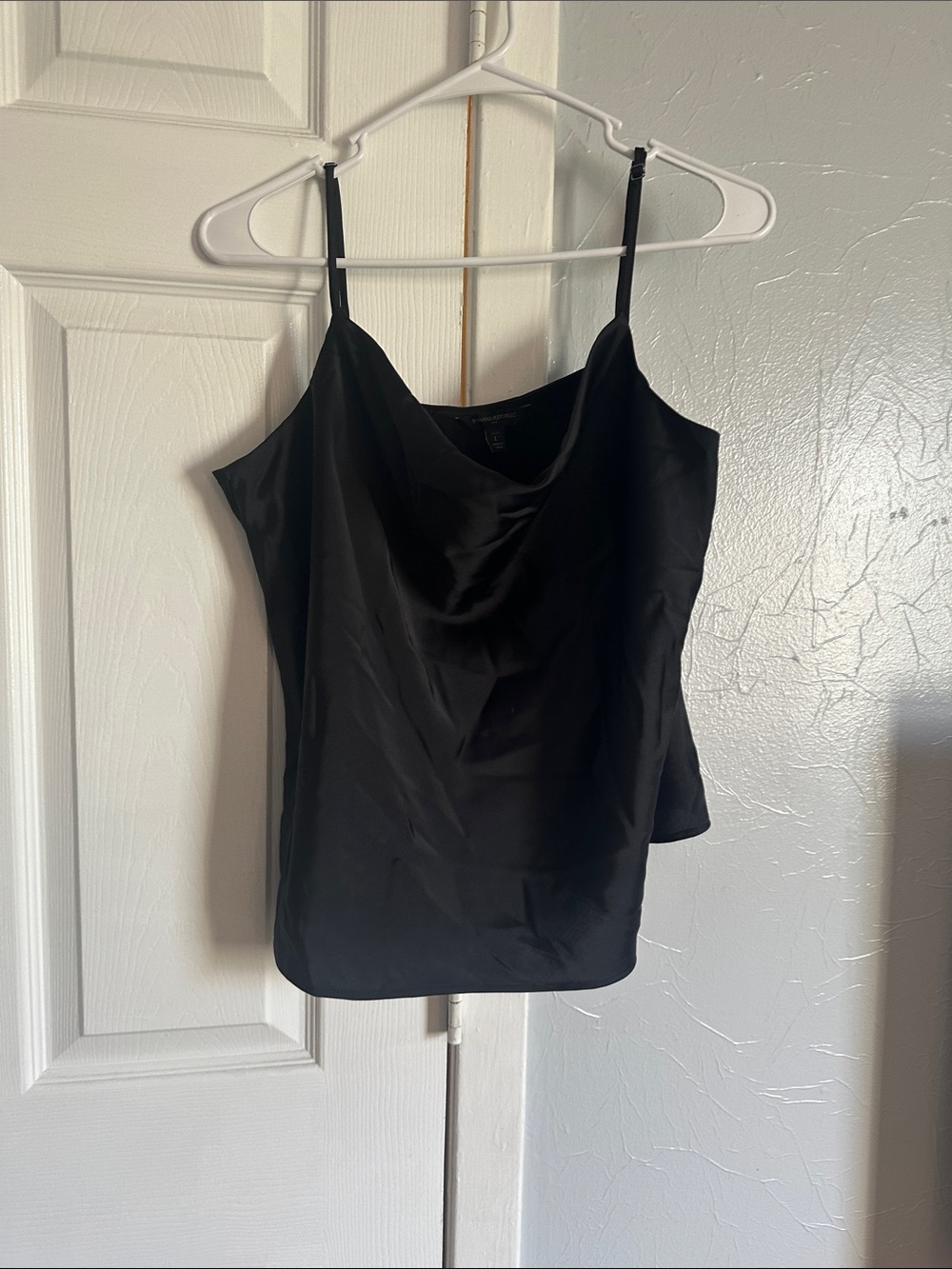 Banana Republic Black Satin Cowl Camisole